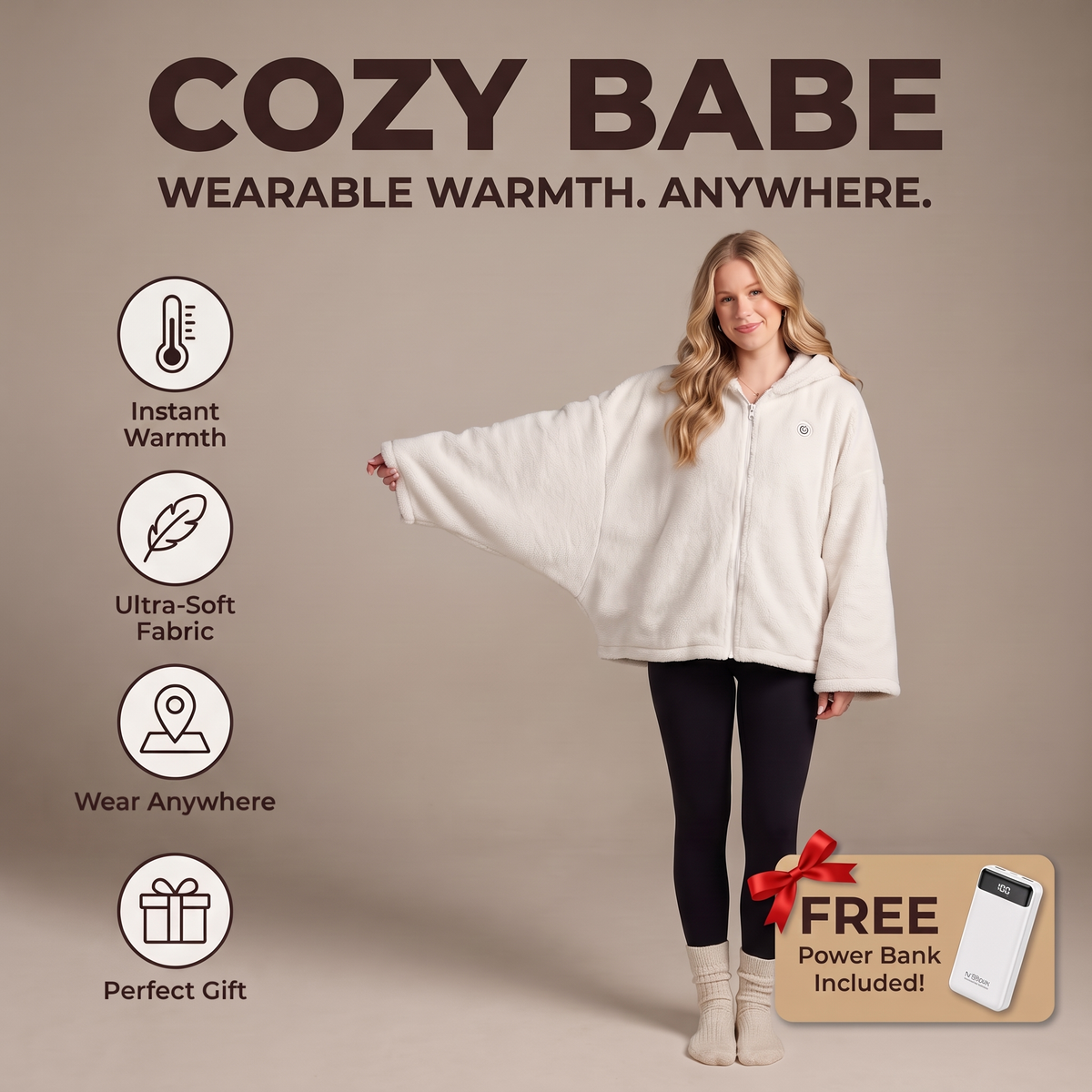 Cozy Babe Portable Heated Blanket